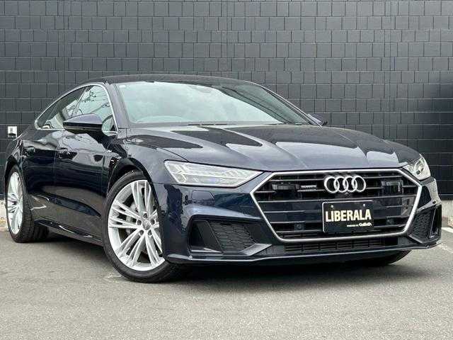 アウディ Ａ７ SB 55TFSIクワトロSライ 埼玉県 2019(平31)年 5.1万km 紺Ｍ 黒レザーシート/純正メモリーナビ/(Bluetooth/USB)/全周囲カメラ/オートクルーズコントロール/シートヒーター/純正１９インチアルミホイール/レーンアシスト/パークアシスト/クリアランスソナー/ＬＥＤヘッドライト