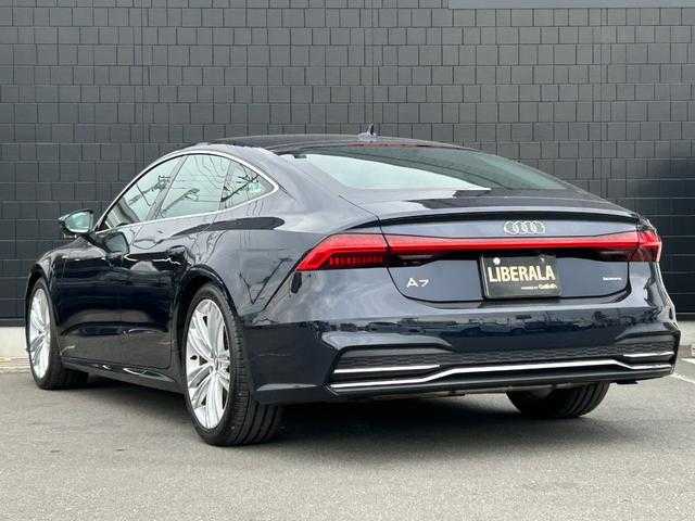 アウディ Ａ７ SB 55TFSIクワトロSライ 埼玉県 2019(平31)年 5.1万km 紺Ｍ 黒レザーシート/純正メモリーナビ/(Bluetooth/USB)/全周囲カメラ/オートクルーズコントロール/シートヒーター/純正１９インチアルミホイール/レーンアシスト/パークアシスト/クリアランスソナー/ＬＥＤヘッドライト