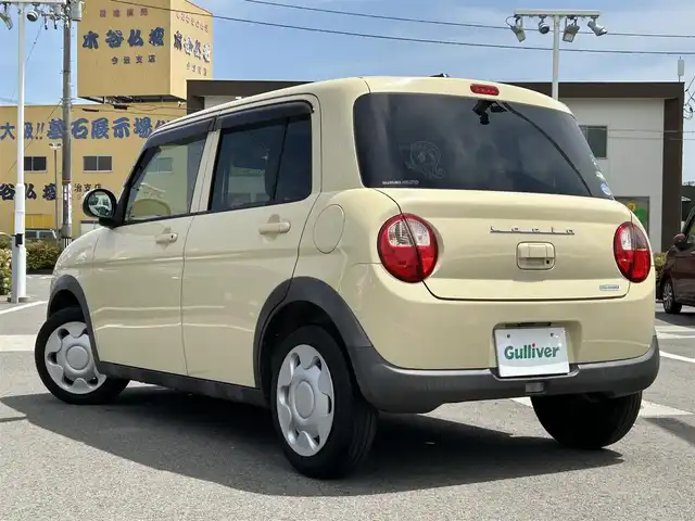 スズキ ラパン L 愛媛県 2016(平28)年 7.4万km シフォンアイボリーM 禁煙車/登録時走行距離：73674km/ディーラーオプション純正ナビ/CD/DVD/iPod/ワンセグTV/CDチェンジャー/前後ドライブレコーダー/衝突被害軽減システム/横滑り防止装置/盗難防止装置/エンジンスタートボタン/アイドリングストップ/シートヒーター/フルフラットシート