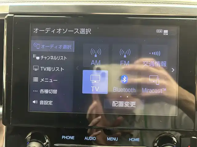 トヨタ アルファード S Cパッケージ 愛媛県 2022(令4)年 2.2万km ホワイトパールクリスタルシャイン ワンオーナー　サンルーフ　純正8型ディスプレイオーディオ　CD DVD Bluetooth　フルセグ　AppleCarPlay　Androidauto USB　純正フリップダウンモニター　バックカメラ　両側パワースライドドア　レーダークルーズコントロール　パワーバックドア　3眼LEDヘッドライト　シートヒーター　ベンチレーション
