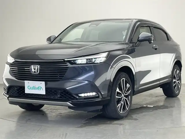 ホンダ ヴェゼル ハイブリッド e:HEV Z 愛知県 2021(令3)年 2.6万km メテオロイドグレーメタリック 純正９型ＤＡナビ　フルセグＴＶ　Ｂｌｕｅｔｏｏｔｈ　ＵＳＢ　全方位カメラ　ホンダセンシング　レーダークルコン　衝突軽減　ＬＥＤヘッドライト　ＢＳＭ　ＥＴＣ２．０　ワイヤレス充電　シートヒーター　禁煙車