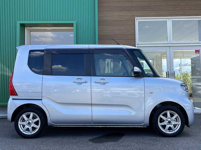 ダイハツ タント X 岐阜県 2021(令3)年 3万km ブライトシルバーメタリック 禁煙車/ワンオーナー/純正ナビ（NMZK-W71D）/AM/FM/CD/DVD/BT/USB/SD/フルセグ/全方位カメラ/衝突軽減ブレーキ/両側パワースライドドア/ロングスライドシート/シートヒーター/純正ドライブレコーダー/ステアリングリモコン/コーナーセンサー/プッシュスタート/スマートキー/オートライト/オートハイビーム/LEDヘッドライト/背面テーブル/サンシェード