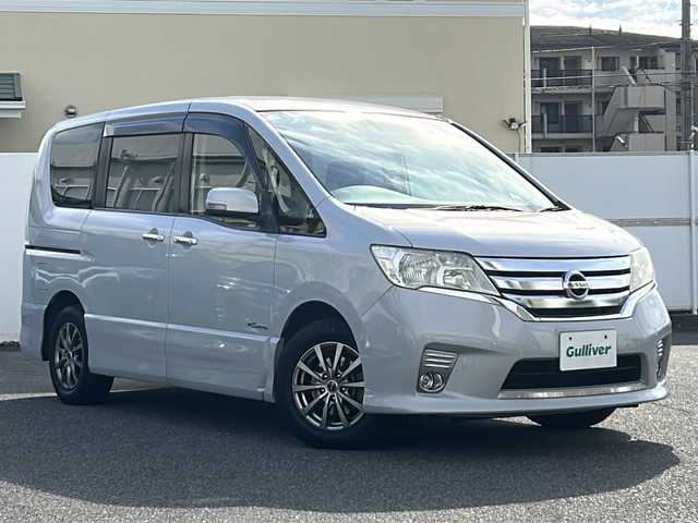 日産 セレナ ハイウェイスター S HV Vセレ 愛知県 2013(平25)年 11.5万km エターナルスノーホワイト /ワンオーナー車//純正メモリナビ//AM/FM/CD/DVD/BT//フルセグ/USB/SD/AUX//オートヘッドライト//ALPINE社製フリップダウンモニター//クルーズコントロール//ECO MODE//ISOFIX//純正フロアマット//純正ドアバイザー//ステアリングスイッチ//保証書//取扱説明書//スペアキー