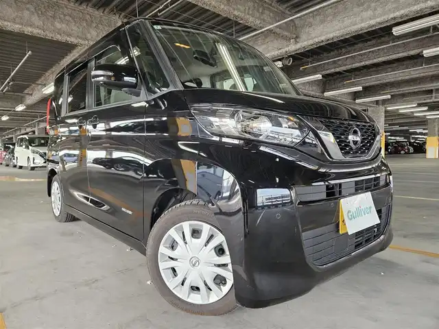 日産 ルークス X 長崎県 2021(令3)年 4.9万km ブラック 快適パックA/ケンウッドナビ/ワンセグTV/片側ハンズフリーパワースライドドア/アラウンドビューモニター/前後ドライブレコーダー/フロント/バックソナー/衝突被害軽減ブレーキ/車線逸脱防止支援システム/踏み間違い衝突防止アシスト/標識検知機能/ステアリングスイッチ/スマートキー/プッシュエンジンスターター/禁煙車