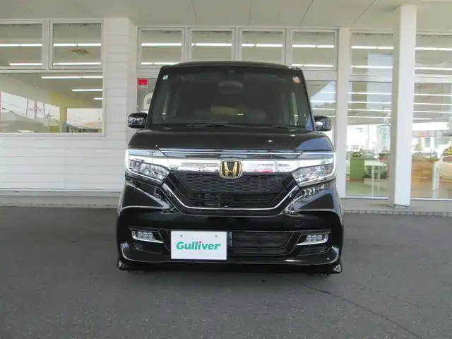 ホンダ Ｎ ＢＯＸ カスタム G L ターボ ホンダセンシング 千葉県 2020(令2)年 2.7万km クリスタルブラックパール 社外9インチナビ、フルセグ/バックカメラ/オーディオ【DVD/CD/BT/USB】/アルパイン９型フリップダウン/両側パワースライドドア/ホンダセンシング/LEDヘッドライト&LEDフォグ/純正15インチアルミホイール/BLITZ車高調（純正車載有り）/ギャルソン革調シートカバー/前席シートヒーター/オートライト/社外ツィーター/ビルトインETC/新車保証書/取扱説明書/スペアキー