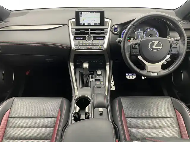 レクサス ＮＸ 300h Fスポーツ 愛知県 2015(平27)年 7.9万km ソニックチタニウム 純正１０．３型ナビ　黒革　ベンチレーション　禁煙車　フルセグＴＶ　バックカメラ　シートヒーター　追従クルコン　パドルシフト　衝突軽減　パワーシート　ＥＴＣ　ステアリングヒーター　ＬＥＤヘッドライト　電子パーキング　プッシュスタート　スマートキー