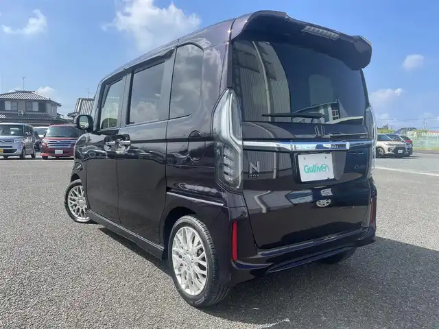 ホンダ Ｎ ＢＯＸ G L ターボ ホンダセンシング 熊本県 2020(令2)年 3.3万km プレミアムベルベットパープル・パール 純正ナビ/・AM/FM/CD/DVD/BT/USB/SD/・フルセグTV/・バックカメラ/ホンダセンシング/・衝突軽減ブレーキ/・レーンキープアシスト/・レーダークルーズコントロール/・ふらつき警報/・先行車発進お知らせ/・標識認識機能/革巻きステアリング/・ステアリングスイッチ/・パドルシフト/前後ドライブレコーダー/ETC/無限アルミホイール/ハーフレザーシート/前席シートヒーター/純正フロアマット/LEDヘッドライト/オートライト/電動格納ミラー/ウインカーミラー/横滑り防止装置/プッシュスタート/スマートキー