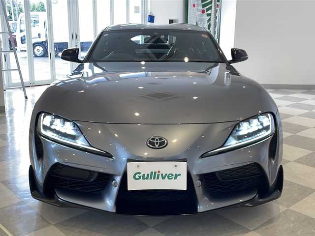 トヨタ スープラ RZ 福井県 2021(令3)年 5.3万km アイスグレーメタリック ワンオーナー/純正8.8インチナビ/フルセグTV/バックカメラ/セーフティセンス/・レーダークルーズコントロール/・ブラインドスポットモニター/・レーンディパーチャーアラート/・プリクラッシュセーフティ/・アダプティブハイビームシステム/・リヤクロストラフィックアラート/・クリアランスソナー/ETC/ドライブレコーダー/JBLサウンドシステム/カラーヘッドアップディスプレイ/オートライト/6灯式LEDヘッドランプ/純正19インチアルミホイール/ハーフレザーシート/パワーシート/シートヒーター/パドルシフト/カーボン調パネル/GPSレーダー/プッシュスタート/スマートキー