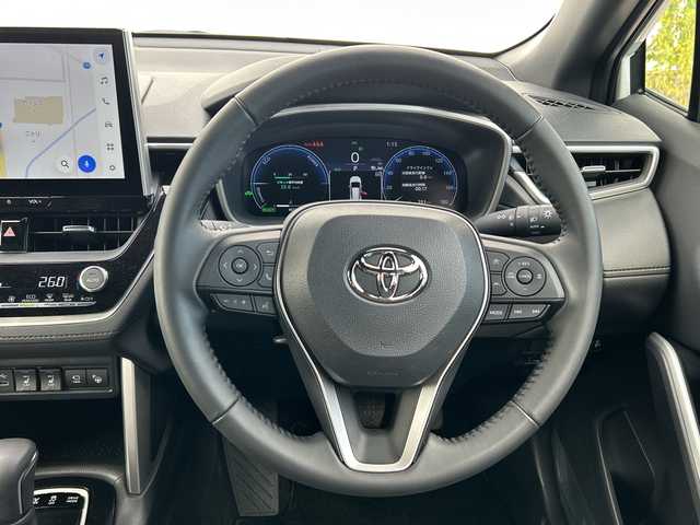 トヨタ カローラ クロス ハイブリッド Z 千葉県 2024(令6)年 0.5万km プラチナホワイトパールマイカ ナビ　全方位カメ　ＥＴＣ２．０　ワンオーナー　パーキングアシスト　クルコン　レーンアシスト　ブレーキホールド　シートヒーター　オートライト　オートマチックハイビーム　ＬＥＤライト　１８インチＡＷ