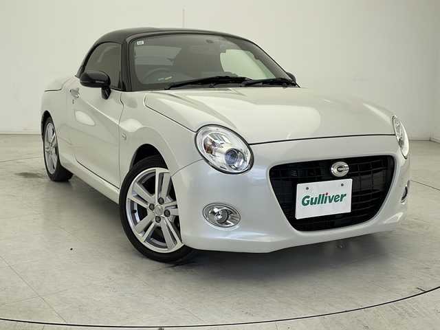 ダイハツ コペン セロ 千葉県 2015(平27)年 3.4万km パールホワイトⅢ プッシュスタート/社外ナビ（ＢＴ／ＣＤ／ＴＶ／ｉＰｏｄ）/社外ドライブレコーダー/ＥＴＣ/シートヒーター/純正ＡＷ/ステアリングリモコン/革ハンドル