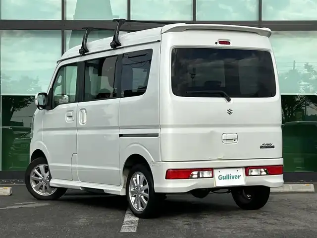 スズキ エブリィ ワゴン PZターボ スペシャル 和歌山県 2019(平31)年 8.1万km パールホワイト 社外ディスプレイオーディオ/Bluetooth/USB/ETC/衝突軽減カメラ/両側パワースライドドア/オートステップ/ステアリングスイッチ/LEDヘッドライト/フォグランプ/オートライト/オーバーヘッドコンソール/電格ミラー/パワーウィンドウ/フルオートエアコン/純正14インチAW/プッシュスタート/スマートキー