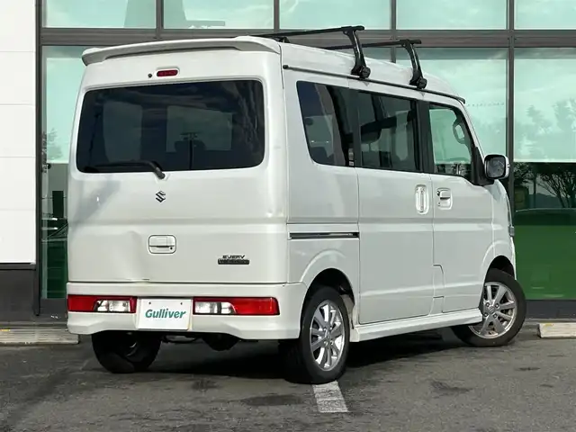 スズキ エブリィ ワゴン PZターボ スペシャル 和歌山県 2019(平31)年 8.1万km パールホワイト 社外ディスプレイオーディオ/Bluetooth/USB/ETC/衝突軽減カメラ/両側パワースライドドア/オートステップ/ステアリングスイッチ/LEDヘッドライト/フォグランプ/オートライト/オーバーヘッドコンソール/電格ミラー/パワーウィンドウ/フルオートエアコン/純正14インチAW/プッシュスタート/スマートキー