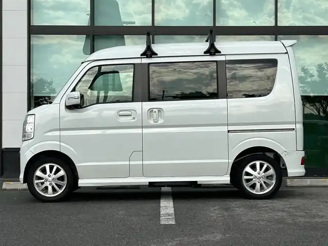 スズキ エブリィ ワゴン PZターボ スペシャル 和歌山県 2019(平31)年 8.1万km パールホワイト 社外ディスプレイオーディオ/Bluetooth/USB/ETC/衝突軽減カメラ/両側パワースライドドア/オートステップ/ステアリングスイッチ/LEDヘッドライト/フォグランプ/オートライト/オーバーヘッドコンソール/電格ミラー/パワーウィンドウ/フルオートエアコン/純正14インチAW/プッシュスタート/スマートキー