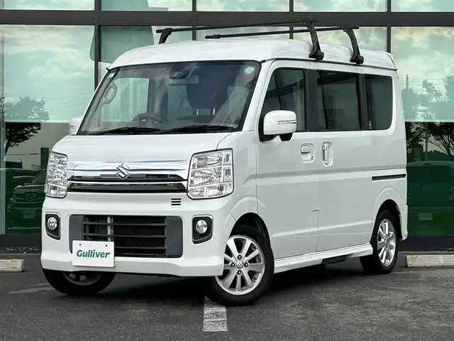 スズキ エブリィ ワゴン PZターボ スペシャル 和歌山県 2019(平31)年 8.1万km パールホワイト 社外ディスプレイオーディオ/Bluetooth/USB/ETC/衝突軽減カメラ/両側パワースライドドア/オートステップ/ステアリングスイッチ/LEDヘッドライト/フォグランプ/オートライト/オーバーヘッドコンソール/電格ミラー/パワーウィンドウ/フルオートエアコン/純正14インチAW/プッシュスタート/スマートキー