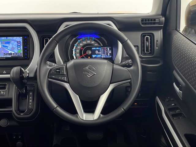 スズキ ハスラー HYBRID X 栃木県 2021(令3)年 2万km アクティブイエロー/ホワイト2トーンルーフ 純正SDナビ/（フルセグ/CD/DVD/AM/FM/BT/SD)/デュアルセンサーブレーキサポート/レーンキープアシスト/コーナーセンサー/ドライブレコーダー/ビルトインETC/前席シートヒーター/ISOFIX/シートバックテーブル/アイドリングストップ/LEDヘッドライト/LEDフォグランプ/オートライト/オートハイビーム/スマートキー/プッシュスタート