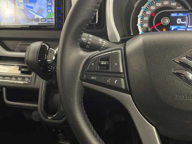 スズキ ハスラー HYBRID X 栃木県 2021(令3)年 2万km アクティブイエロー/ホワイト2トーンルーフ 純正SDナビ/（フルセグ/CD/DVD/AM/FM/BT/SD)/デュアルセンサーブレーキサポート/レーンキープアシスト/コーナーセンサー/ドライブレコーダー/ビルトインETC/前席シートヒーター/ISOFIX/シートバックテーブル/アイドリングストップ/LEDヘッドライト/LEDフォグランプ/オートライト/オートハイビーム/スマートキー/プッシュスタート