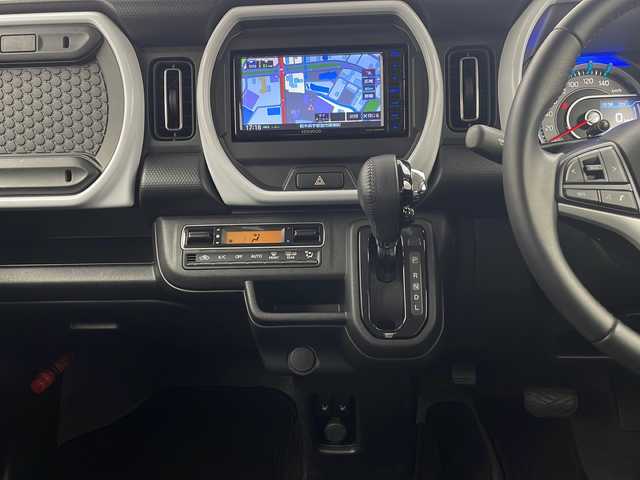 スズキ ハスラー HYBRID X 栃木県 2021(令3)年 2万km アクティブイエロー/ホワイト2トーンルーフ 純正SDナビ/（フルセグ/CD/DVD/AM/FM/BT/SD)/デュアルセンサーブレーキサポート/レーンキープアシスト/コーナーセンサー/ドライブレコーダー/ビルトインETC/前席シートヒーター/ISOFIX/シートバックテーブル/アイドリングストップ/LEDヘッドライト/LEDフォグランプ/オートライト/オートハイビーム/スマートキー/プッシュスタート