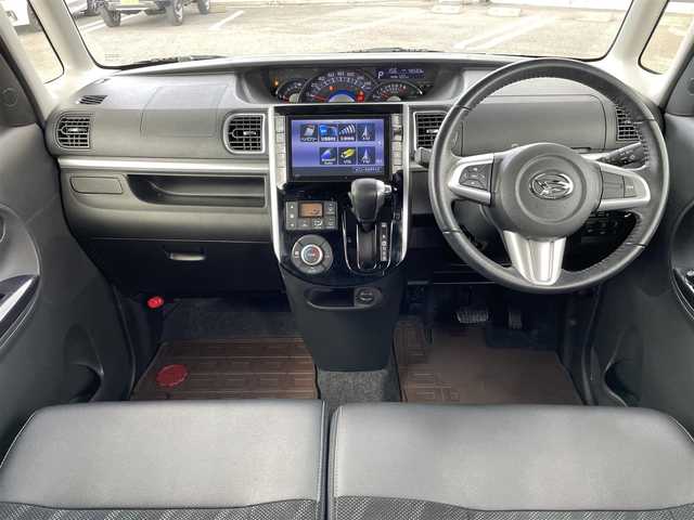 ダイハツ タント カスタム RS トップED SA Ⅲ 鳥取県 2017(平29)年 4.9万km ナイトシャドーパープルクリスタルM ４ＷＤ・ターボ/純正８インチナビ／フルセグ／ＤＶＤ／ＣＤ／ＢＴ/バックカメラ/ドライブレコーダー/スマートアシスト/両側パワースライド/純正１５インチアルミホイール/ＬＥＤヘットライト/フォグライト/プッシュスタート/シートヒーター/エコアイドル/ハーフレザーシート/ウィンカーミラー/フロアマット・バイザー