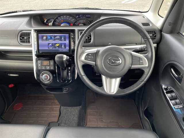 ダイハツ タント カスタム RS トップED SA Ⅲ 鳥取県 2017(平29)年 4.9万km ナイトシャドーパープルクリスタルM ４ＷＤ・ターボ/純正８インチナビ／フルセグ／ＤＶＤ／ＣＤ／ＢＴ/バックカメラ/ドライブレコーダー/スマートアシスト/両側パワースライド/純正１５インチアルミホイール/ＬＥＤヘットライト/フォグライト/プッシュスタート/シートヒーター/エコアイドル/ハーフレザーシート/ウィンカーミラー/フロアマット・バイザー