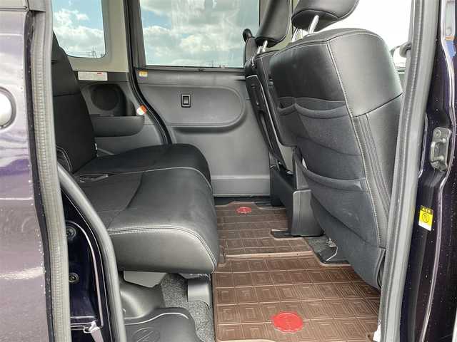 ダイハツ タント カスタム RS トップED SA Ⅲ 鳥取県 2017(平29)年 4.9万km ナイトシャドーパープルクリスタルM ４ＷＤ・ターボ/純正８インチナビ／フルセグ／ＤＶＤ／ＣＤ／ＢＴ/バックカメラ/ドライブレコーダー/スマートアシスト/両側パワースライド/純正１５インチアルミホイール/ＬＥＤヘットライト/フォグライト/プッシュスタート/シートヒーター/エコアイドル/ハーフレザーシート/ウィンカーミラー/フロアマット・バイザー