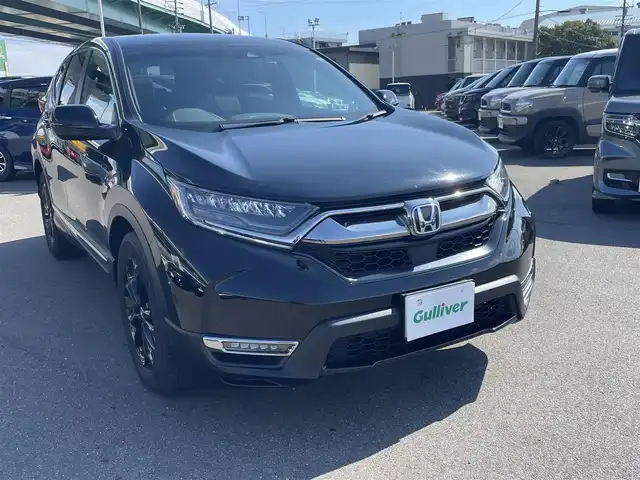 ホンダ ＣＲ－Ｖ ハイブリッド e:HEV EX ブラックED 愛知県 2022(令4)年 4.5万km クリスタルブラックパール ワンオーナー/二連電動パノラミックサンルーフ/前席パワーシート/全席シートヒーター/ビルトインETC2.0/シーケンシャルウィンカー/ホンダ純正インターナビ【VRU-225CVi】/（AM/FM/CD/DVD/USB/SD/BT/フルセグ）/パワーバックドア/電動パーキングブレーキ/オートブレーキホールド/ハンドルヒーター/ホンダセンシング/・アダプティブクルーズコントロール/・衝突被害軽減ブレーキ/・車線逸脱防止支援/・先行車発進通知/・ブラインドスポットシステム/・標識認識機能/前方ドライブレコーダー【HDR-203G】/純正18インチアルミホイール/バックカメラ/オートLEDヘッドライト/保証書/取扱説明書