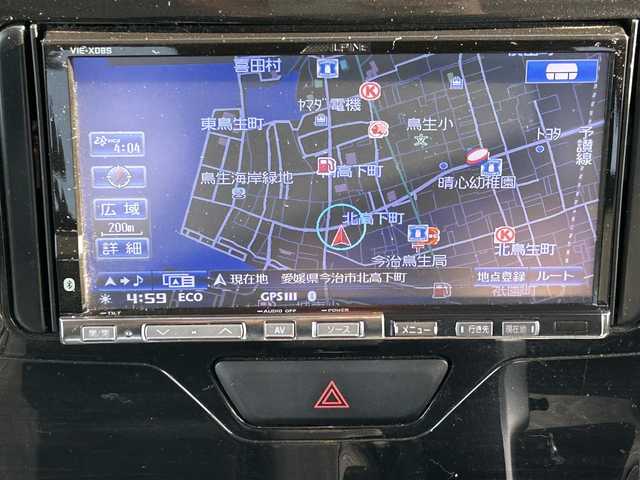 ダイハツ タント カスタム RS トップED SA 愛媛県 2014(平26)年 9.6万km タングステングレーM 禁煙車/登録時走行距離：95826km/ディーラーオプション純正ナビ/CD/DVD/ワンセグTV/バックカメラ/社外ETC/衝突被害軽減システム/横滑り防止装置/LEDヘッドライト/フォグランプ/オートライト/オートマチックハイビーム/両側パワースライドドア/エンジンスタートボタン/スマートキー/純正フロアマット