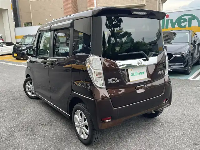 日産 デイズ ルークス ハイウェイスター Xターボ 静岡県 2017(平29)年 4.7万km モカブラウンP 社外ナビ/フルセグTV/DVD/CD/BT/SD/MSV/全方位カメラ/片側電動スライドドア/衝突軽減ブレーキ/オートハイビーム/LEDヘッドライト/前方ドライブレコーダー/ETC/純正14インチAW/スマートキー×2/保証書/取扱説明書/R7点検記録簿有