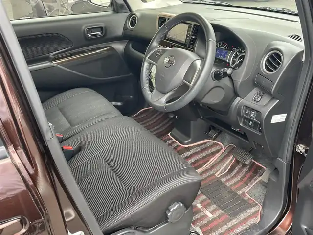 日産 デイズ ルークス ハイウェイスター Xターボ 静岡県 2017(平29)年 4.7万km モカブラウンP 社外ナビ/フルセグTV/DVD/CD/BT/SD/MSV/全方位カメラ/片側電動スライドドア/衝突軽減ブレーキ/オートハイビーム/LEDヘッドライト/前方ドライブレコーダー/ETC/純正14インチAW/スマートキー×2/保証書/取扱説明書/R7点検記録簿有