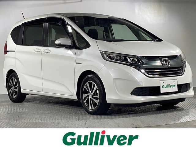 ホンダ フリード＋ ハイブリット EX 沖縄県 2019(平31)年 4.4万km ホワイトオーキッドパール 県外仕入/禁煙車/両側パワースライドドア/ホンダセンシング/純正ナビ/ＥＴＣ/革巻きステアリング/ＬＥＤヘッドライト/オートライト/純正アルミホイール/純正フロアマット/純正ドアバイザー/プッシュスタート/スマートキー/スペアキー