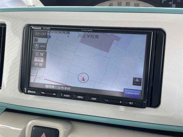 ダイハツ ムーヴ キャンバス X メイクアップ SA Ⅲ 福岡県 2018(平30)年 3.1万km パールホワイトⅢ/ファインミントメタリック 2トーン スマートアシストIII　社外ナビ（ＣＮ－Ｅ３００Ｄ）　Ｂカメラ　社外前後ドラレコ　ＥＴＣ　Ｂｌｕｅｔｏｏｔｈ　衝突軽減ブレーキ　アイドリングストップ　オートマチックハイビーム　スマートキー　純正シートカバー　オートライト 純正ステッカー　ワンオーナー