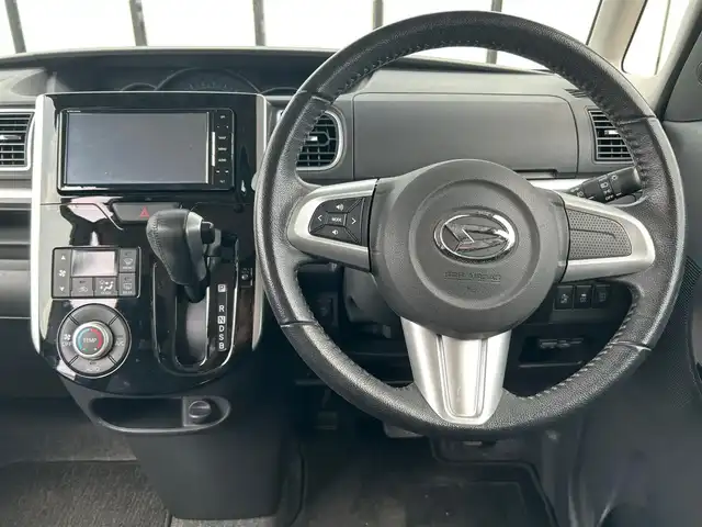 ダイハツ タント カスタム RS SA 大阪府 2013(平25)年 5.9万km ナイトシャドーパープルクリスタルM スマートアシスト/社外ナビ/   TV/CD/DVD/Bluetooth/USB/バックモニター/両側パワースライドドア/前方ドライブレコーダー/アイドリングストップ/ステアリングスイッチ/純正15インチアルミホイール/プッシュスタート/スマートキー/ＥＴＣ/ＬＥＤ/禁煙車