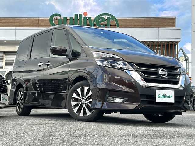 日産 セレナ ハイウェイスターVセレクションⅡ 沖縄県 2019(平31)年 6.8万km インペリアルアンバーP プロパイロット　/エマージェンシーブレーキ　/パーキングアシスト　/フルセグＴＶ　/全方位カメラ　/両側パワースライド　/ＥＴＣ　/インテリジェントルームミラー　/プッシュスタートインテリキー