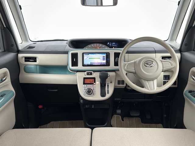 ダイハツ ムーヴ キャンバス X LTD メイクアップ SA Ⅲ 鹿児島県 2018(平30)年 3.5万km パールホワイトⅢ/ファインミントメタリック 2トーン 純正SDナビ【NMZK-W68D】/フルセグテレビ/Bluetooth/CD/DVD/FM/AM/スマートアシスト/両側パワースライドドア/LEDヘッドライト/純正ドアバイザー/純正フロアマット/オートライト/オートハイビーム/フォグライト/スペアキー
