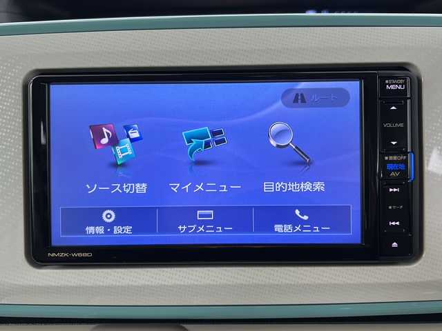 ダイハツ ムーヴ キャンバス X LTD メイクアップ SA Ⅲ 鹿児島県 2018(平30)年 3.5万km パールホワイトⅢ/ファインミントメタリック 2トーン 純正SDナビ【NMZK-W68D】/フルセグテレビ/Bluetooth/CD/DVD/FM/AM/スマートアシスト/両側パワースライドドア/LEDヘッドライト/純正ドアバイザー/純正フロアマット/オートライト/オートハイビーム/フォグライト/スペアキー