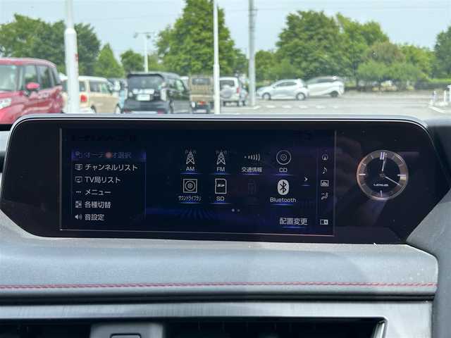 レクサス ＵＸ 250h Fスポーツ 栃木県 2019(令1)年 7.4万km テレーンカーキマイカM レクサスセーフティシステム/純正10.3インチナビ/フルセグTV/DVD/Bluetooth/USB/パノラミックビューモニター/ビルトインETC/前後ドライブレコーダー/赤革シート/前席パワーシート/シートヒーター/エアシート/パワーバックドア/アダプティブクルーズコントロール/スマートキー×2/プッシュスタート/LEDオートライト/純正18インチAW/アイドリングストップ/パドルシフト/ハンドルヒーター/電動格納ミラー