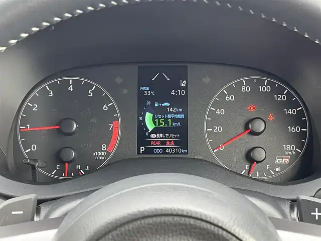 トヨタ ＧＲヤリス RS 山梨県 2021(令3)年 4.1万km エモーショナルレッドⅡ カーボン調ルーフ/運転席RECARO製シート/純正ディスプレイオーディオ/Bluetooth接続/バックカメラ/ETC/前席シートヒーター/ステアリングヒーター/パドルシフト/レーダークルーズコントロール/スペアキー1本/取扱説明書/保証書
