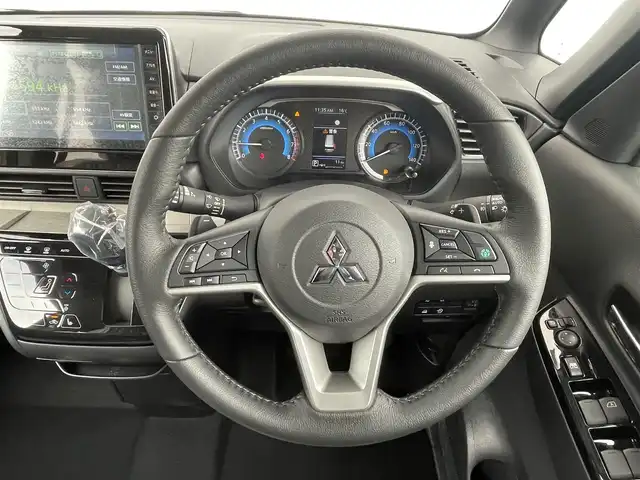 三菱 デリカミニ T プレミアム 千葉県 2025(令7)年 0.1千km アメジストブラック 登録済未使用車/・登録時走行距離11km/マイパイロット/・衝突軽減ブレーキ/レーンキープアシスト/・レーダークルーズコントロール/オートハイビーム/・クリアランスソナー/ブラインドスポットモニター/・先行車発進お知らせ/踏み間違い防止/純正9インチディスプレイオーディオ(DA22JM)/・BT/USB/カープレイ/アラウンドビューモニター/ステアリングスイッチ/パドルシフト/ハーフレザーシート/シートヒーター(D/N席)/アイドリングストップ/両側パワースライドドア/ハンズフリースライドドア/電動パーキングブレーキ/ブレーキホールド/LEDヘッドライト/オートライト/フォグライト/電動格納ミラー/純正15インチAW