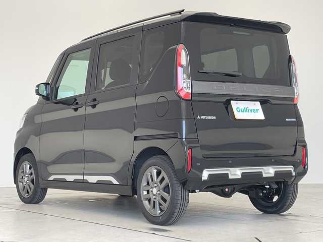 三菱 デリカミニ T プレミアム 愛知県 2025(令7)年 0.1千km アメジストブラック 届出済未使用車/純正9型ディスプレイオーディオナビ　機能なし/マイパイロット/両側パワースライドドア/ハンズフリースライドドア/レーダークルーズコントロール/シートヒーター/コーナーセンサー/純正アルミホイール/ルーフレール/４ＷＤ/LEDヘッドライト/パドルシフト/サイドデカール/ステアリングヒーター/ダウンヒルアシストコントロール/オートマチックハイビーム/衝突軽減システム/Bluetooth/ステアリングスイッチ/スマートキー/プッシュスタート