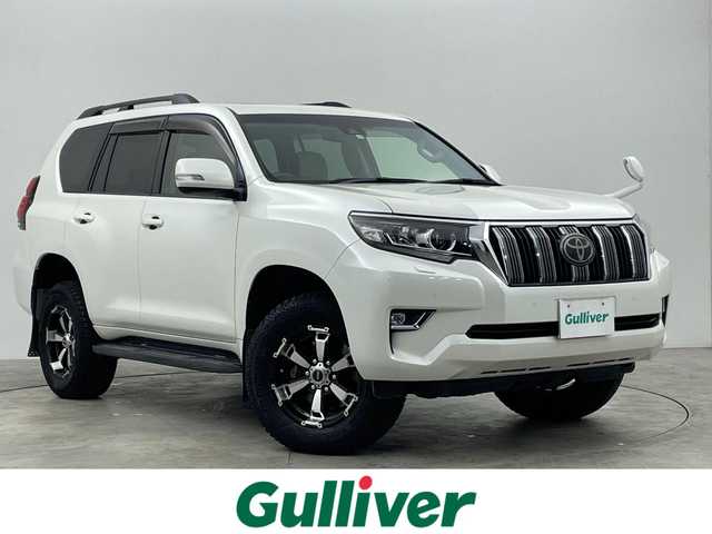 トヨタ ランドクルーザー プラド TX 群馬県 2017(平29)年 8.5万km ホワイトパールクリスタルシャイン ＡＬＰＩＮＥ９インチナビ　バックカメラ　レーダークルーズコントロール　ＬＥＤ　ＡＨＢ　ＲＡＹＳ１８インチアルミホイール　ステアリングリモコン　クリアランスソナー　スマートキー　ＥＴＣ　禁煙車