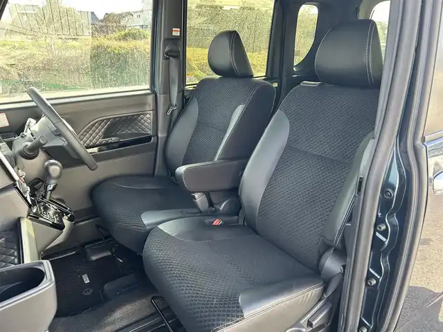 ダイハツ タント カスタム RS 富山県 2021(令3)年 7.9万km レーザーブルークリスタルシャイン 4WD/純正SDナビ/(AM/FM/CD/DVD/USB/ipod)/フルセグTV/カメラ(バック、全方位）/Bluetooth/クルーズコントロール/衝突軽減システム/コーナーセンサー/レーンキープアシスト/オートマチックハイビーム/横滑り防止装置/盗難防止装置/両側パワースライドドア/ドライブレコーダー/ビルトインETC/ハーフレザーシート/シートヒーター　運転席+助手席/純正AW/LEDライト/フォグランプ/アイドリングストップ/スマートキー×2/取扱説明書/保証書