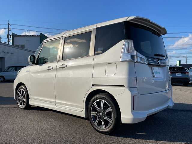 スズキ ソリオ バンディット HV MV 富山県 2020(令2)年 6.2万km ピュアホワイトP 社外ナビ（KENWOOD）/【CD/DVD/フルセグTV/BT/iPod】/両側パワースライドドア/ワンオーナー/クルーズコントロール/コーナーセンサー/パドルシフト/純正アルミホイール/電動格納ミラー/シートヒーター/スマートキー/アイドリングストップ/ETC/プッシュスタート/純正フロアマット/横滑り防止装置/盗難防止装置/レーンキープアシスト/オートマチックハイビーム