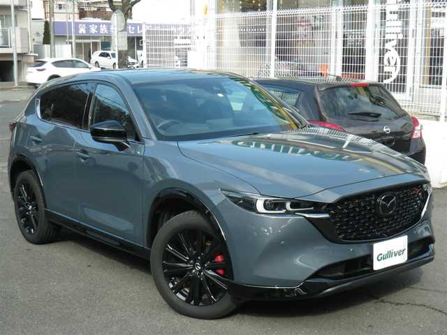 マツダ ＣＸ－５ 25S スポーツアピアランス 神奈川県 2023(令5)年 0.9万km ポリメタルグレーM ワンオーナー/登録時8256km/純正SDナビ　フルセグTV/（Bluetooth/USBx2）/360°ビューモニター/前後パーキングソナー/純正前後ドライブレコーダー（ナビ連動）/黒革シート/前席パワーシート（運転席メモリー付）/全席シートヒーター/ステアリングヒーター/ハンズフリーパワーバックドア/インテリジェントドライブセレクト/アドバンストスマートシティブレーキサポート/後退時スマートブレーキサポート/誤発進抑制制御/スマートブレーキサポート/レーダークルーズコントロール/クルージングトラフィックサポート/ブラインドスポット/車線逸脱警報/レーンキープアシスト/ドライバーアテンションアラート/アダプティブLEDヘッドランプ/ワイヤレス充電器/リアシート用充電USB/ETC（2.0）/パドルシフト/アイストップ/電動オート格納ミラー/アドバンストキーx2/取説書/保証書/点検記録（全てマツダディーラーで実施）/　R6/1  R6/7