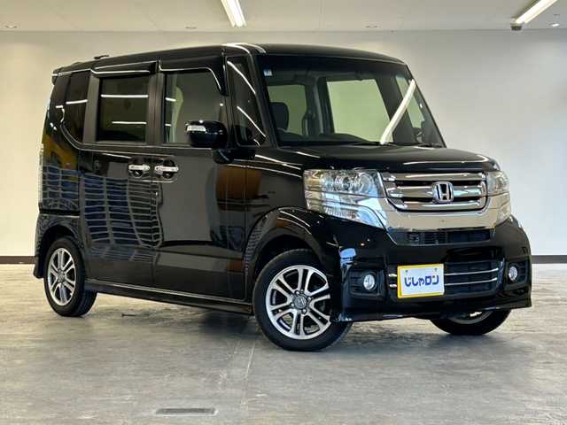 ホンダ Ｎ ＢＯＸ カスタム G Lパッケージ 静岡県 2016(平28)年 4.2万km スマートブラック (株)IDOMが運営する【じしゃロン浜松店】の自社ローン専用車両になりますこちらは現金またはオートローンご利用時の価格です。自社ローンご希望の方は別途その旨お申付け下さい/社外ナビ　/フルセグＴＶ　/Ｂｌｕｅｔｏｏｔｈ接続　/ＤＶＤ／ＣＤ　/バックカメラ　/ＥＴＣ　/両側パワースライドドア　/純正フロアマット　/純正アルミホイール　/ＨＩＤヘッドライト　/Ｗエアバッグ　/スマートキー
