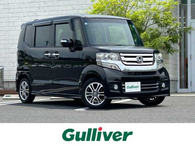 ホンダ Ｎ ＢＯＸ カスタム G Lパッケージ 岡山県 2016(平28)年 4.2万km スマートブラック 社外ナビ　/フルセグＴＶ　/Ｂｌｕｅｔｏｏｔｈ接続　/ＤＶＤ／ＣＤ　/バックカメラ　/ＥＴＣ　/両側パワースライドドア　/純正フロアマット　/純正アルミホイール　/ＨＩＤヘッドライト　/Ｗエアバッグ　/スマートキー