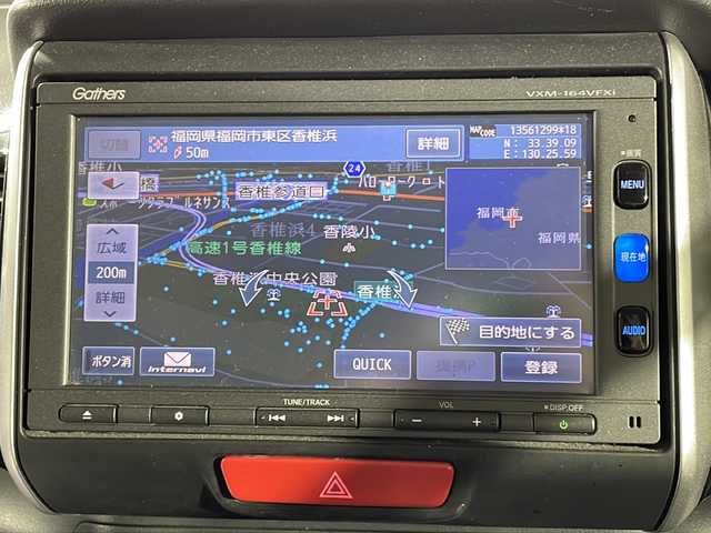 ホンダ Ｎ ＢＯＸ カスタム G Lパッケージ 福岡県 2016(平28)年 10.3万km ポリッシュドメタルメタリック 社外ナビ　/片側パワースライドドア/バックカメラ/ＥＴＣ/ドライブレコーダー　/純正１４インチＡＷ　/横滑り防止機能/オートエアコン　/キセノンヘッドライト　/オートライト　/プッシュスタート　/スマートキー