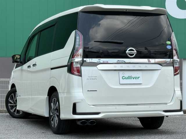 日産 セレナ ハイウェイスター V 千葉県 2020(令2)年 2万km ブリリアントホワイトパール 純正SDナビ/　(フルセグTV/CD/DVD/Bluetooth)/アラウンドビューモニター/両側パワースライドドア/HKSマフラー/前後コーナーセンサー/レーダークルーズコントロール/パーキングアシスト/ブラインドスポットモニター/ドライブレコーダー/ETC/純正LEDヘッドライト/純正フロアマット/オートライト/プッシュエンジンスタート/スマートキー