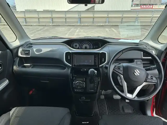 スズキ ソリオ バンディット HV MV 静岡県 2018(平30)年 1.4万km ファーベントレッド/スーパーブラックパール デュアルカメラブレーキサポート/純正メモリーナビ/全周囲カメラ/電動スライドドア/アダプティブクルーズコントロール/プッシュスタート/車線逸脱警報/パーキングセンサー/ＬＥＤヘッドライト/フォグライト/純正１５ＡＷ