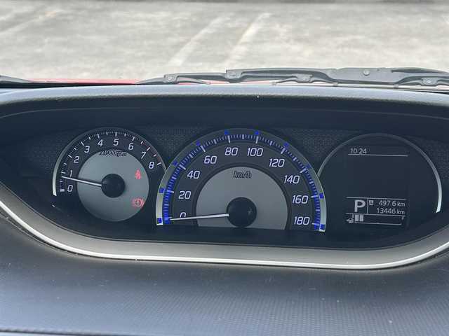 スズキ ソリオ バンディット HV MV 静岡県 2018(平30)年 1.4万km ファーベントレッド/スーパーブラックパール デュアルカメラブレーキサポート/純正メモリーナビ/全周囲カメラ/電動スライドドア/アダプティブクルーズコントロール/プッシュスタート/車線逸脱警報/パーキングセンサー/ＬＥＤヘッドライト/フォグライト/純正１５ＡＷ