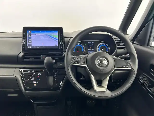 日産 ルークス ハイウェイスター X 愛知県 2022(令4)年 3.5万km パープルⅡ 日産インテリジェントモビリティー/　・インテリジェント FCW（前方衝突予測警報）/　・インテリジェントスマートブレーキ/　・インテリジェントLDW（車線逸脱警報）/　・インテリジェント FCW（前方衝突予測警報）/　・踏み間違い衝突防止アシスト/純正9インチナビ/（Bluetooth/CD/DVD/フルセグTV）/全方位カメラ/両側パワースライドドア/ETC装備/純正LEDライト/ドライブレコーダー/サンシェード/プラズマクラスター技術搭載リヤシーリングファン/後席テーブル/後席USB端子入力/ドアバイザー/純正フロアマット