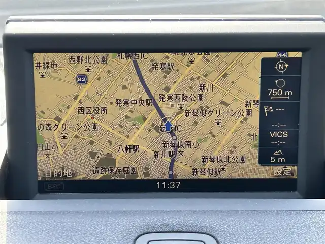 アウディ Ａ１ スポーツバック 1．4TFSI 道央・札幌 2013(平25)年 7.1万km 紺 ・ワンオーナー/・純正ナビ/フルセグTV/DVD/CD/SD/・パドルシフト/・横滑り防止/・ETC/・HID/・プッシュスタート/・スマートキー/・電格ミラー/・ミラーヒーター/・冬タイヤ純正15インチAW積込